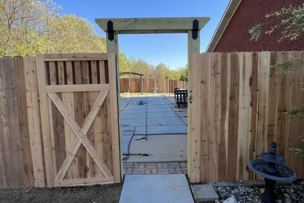 custom wooden gate