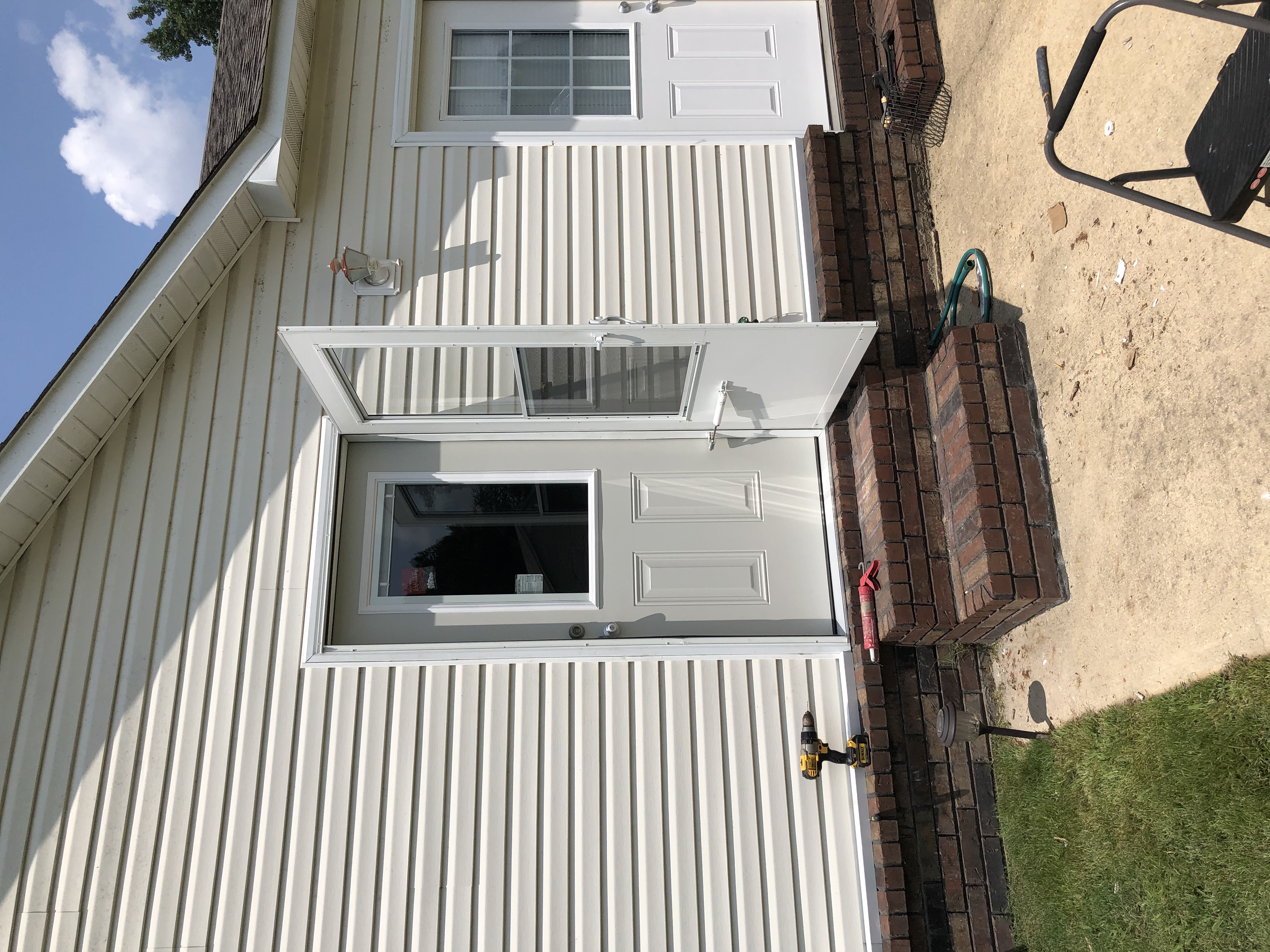 storm door installation